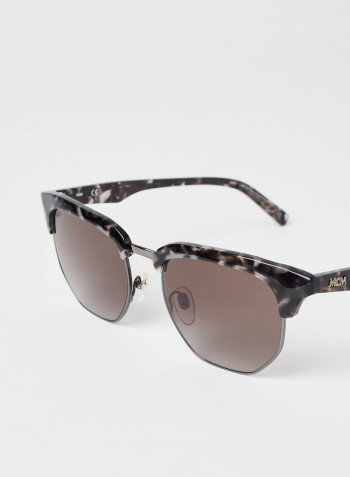 Full Rim Metal Modified Rectangle Sunglasses - Lens Size: 53 mm