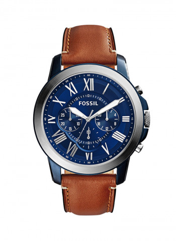 Men's Water Resistant Leather Analog Watch FS5151