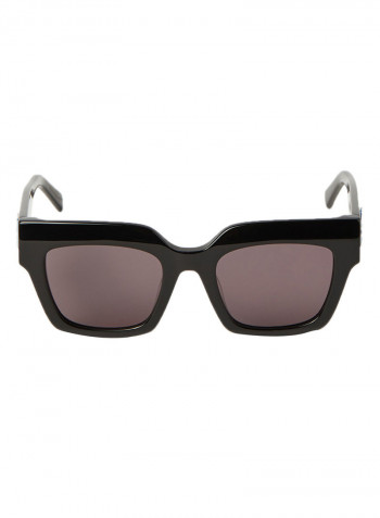 Women's Full Rim Acetate Square Sunglases - Lens Size: 51 mm