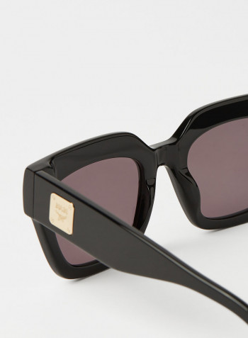 Women's Full Rim Acetate Square Sunglases - Lens Size: 51 mm