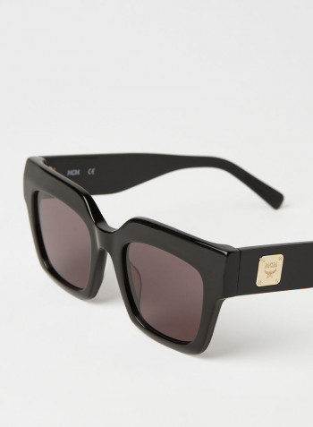 Women's Full Rim Acetate Square Sunglases - Lens Size: 51 mm