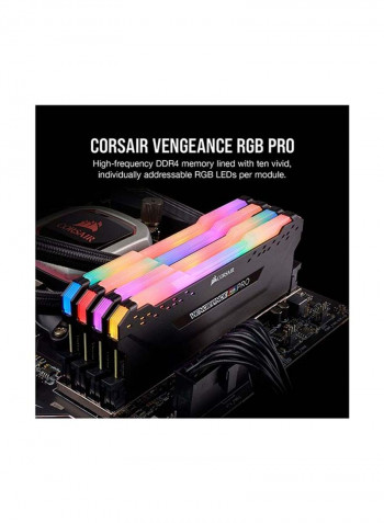 DDR4 3200MHz C16 XMP 2.0 Enthusiast RGB LED Illuminated Memory 16GB Black