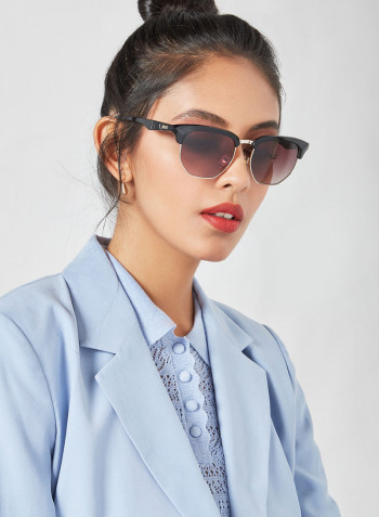 Full Rim Metal Modified Rectangle Sunglasses - Lens Size: 53 mm