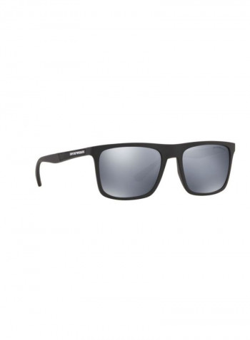 Men's UV-Protection Square Sunglasses - Lens Size: 56 mm