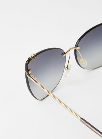 Women's Logo Detailed Sunglasses - Lens Size: 60 mm