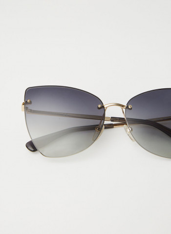 Women's Logo Detailed Sunglasses - Lens Size: 60 mm