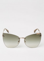 Women's Logo Detailed Sunglasses - Lens Size: 60 mm