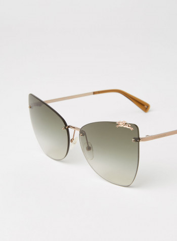 Women's Logo Detailed Sunglasses - Lens Size: 60 mm