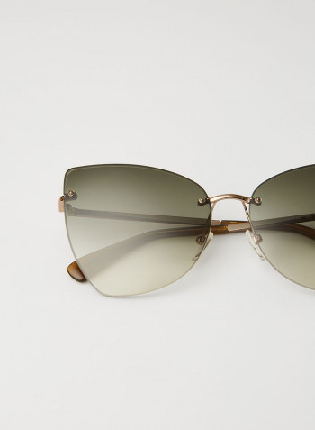 Women's Logo Detailed Sunglasses - Lens Size: 60 mm