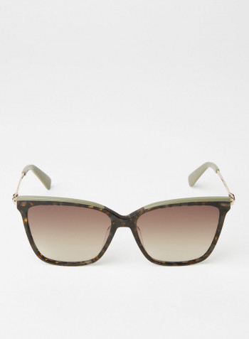 Women's Rectangular Sunglasses - Lens Size: 56 mm
