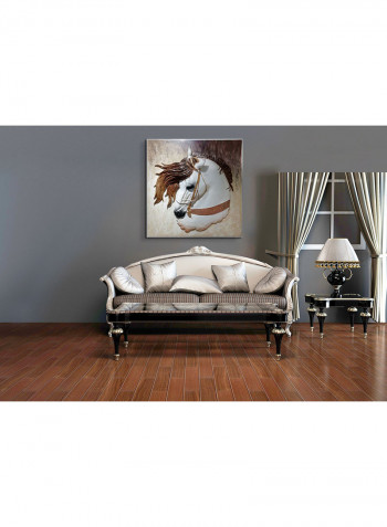 Arabian Horse 3D Wall Art White/Brown 12.83kg