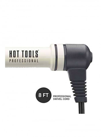 Spring Curling Iron White/Black