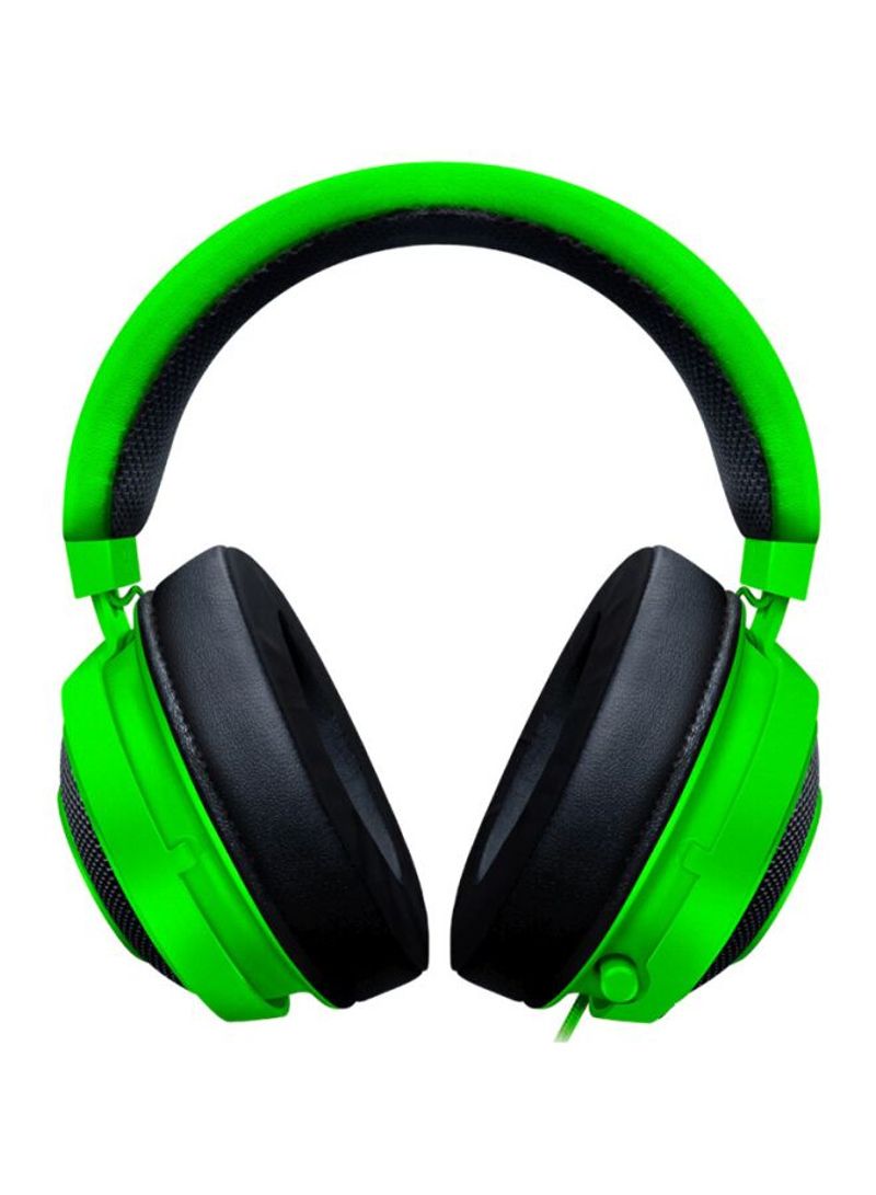Kraken Wired Over-Ear Gaming Headset With Mic Green/Black
