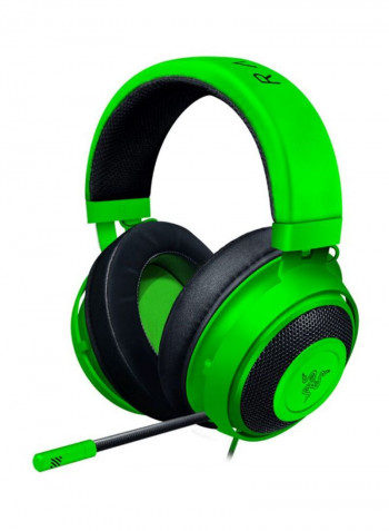 Kraken Wired Over-Ear Gaming Headset With Mic Green/Black