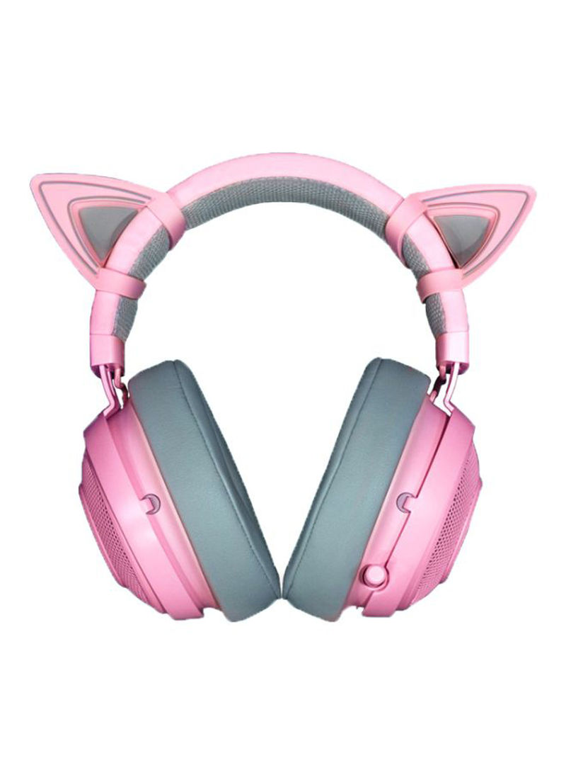 Kraken Wired Over-Ear Gaming Headset With Mic Pink/Grey