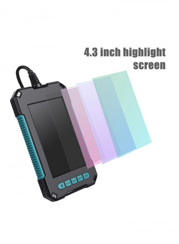 Handheld Endoscope 4.3 Inches IPS Screen 1080P High Definition IP68 Industrial Home Endoscopes with 9 LEDs 8mm Lens 2 Megapixels Magnifier Compatible With Android Ios 21.5 x 12.5 x 6.5cm multicolour