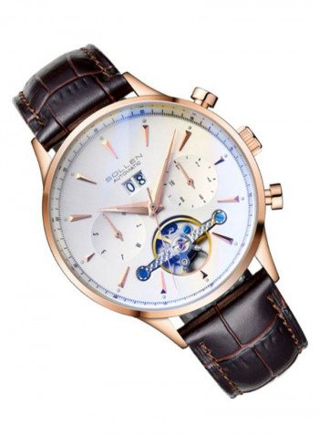 Men's Leather Chronograph Watch LEN67909