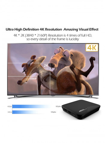 M8S Pro Plus 4K Smart TV Box V295 Black
