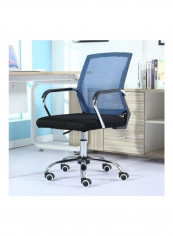 Simple Mesh Computer Chair Black/Blue 67 x 53 x 19cm