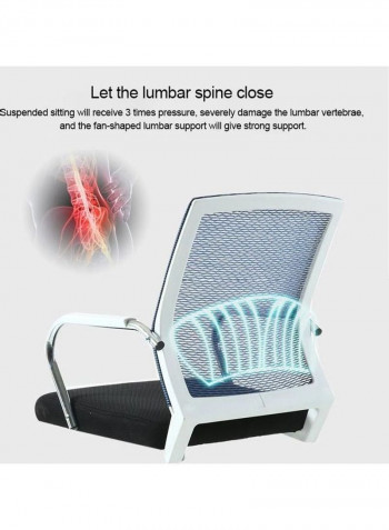 Simple Mesh Computer Chair Black/Blue 67 x 53 x 19cm