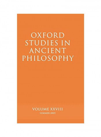 Oxford Studies in Ancient Philosophy, Volume 28: Summer 2005 Hardcover