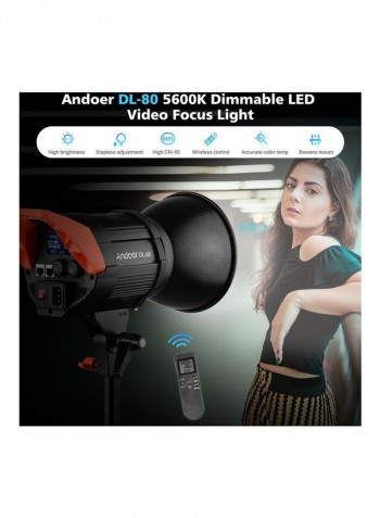 Focus Light  Daylight Dimmable Bowens Mount With Remote Control multicolour