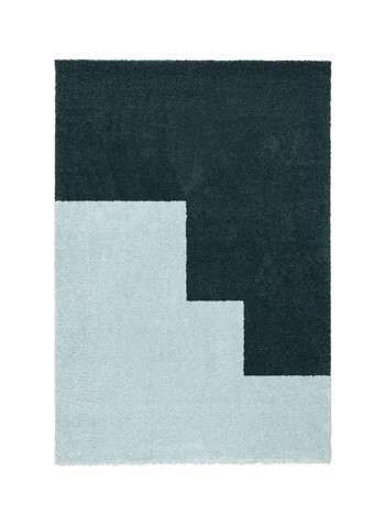 High Pile Area Rug Blue 195 x 133centimeter