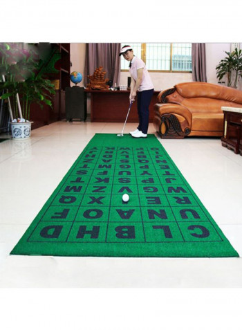Indoor Golf Putter Practice Mat Set