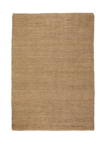 Rectangular Cotton Rug Brown 160x230cm