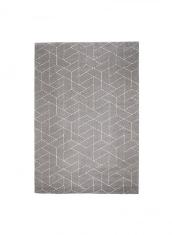 Tufted Stripe Area Rug Grey 130x193cm