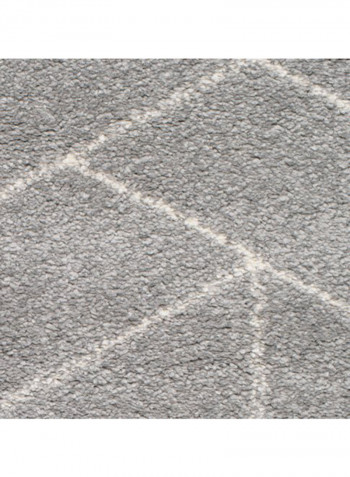 Tufted Stripe Area Rug Grey 130x193cm