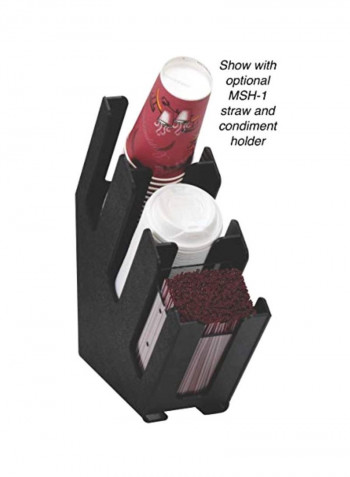 Countertop Cup And Lid Organizer Black 2.62x4.75inch