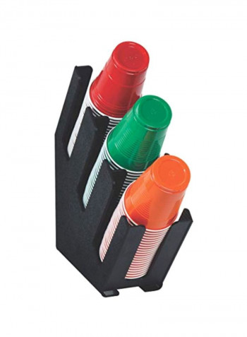 Countertop Cup And Lid Organizer Black 2.62x4.75inch
