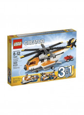 383-Piece 3-In-1 Creator Transport Chopper Building Set 7345