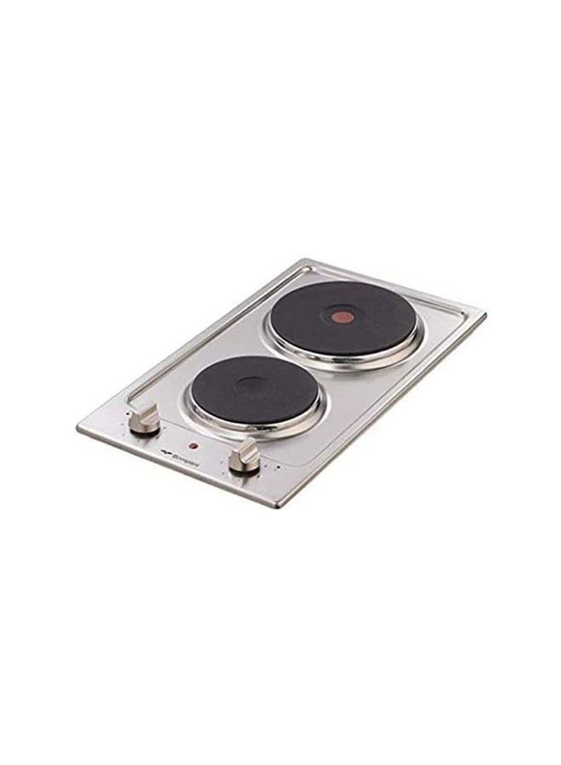 Builtin - Hobs Stainless Steel 2 Hot Plate BO263EFE Silver