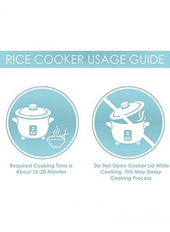 Prwo Electric Rice Cooker 2 kg 1650 W 41286 Green/Silver/Red