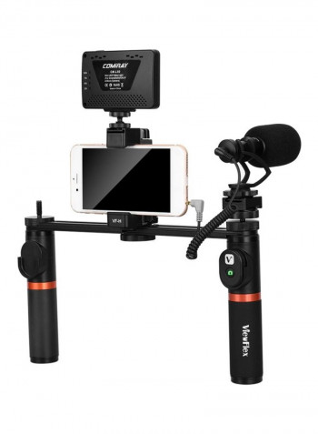 Dual Handheld Smartphone Stabilizer Kit Black