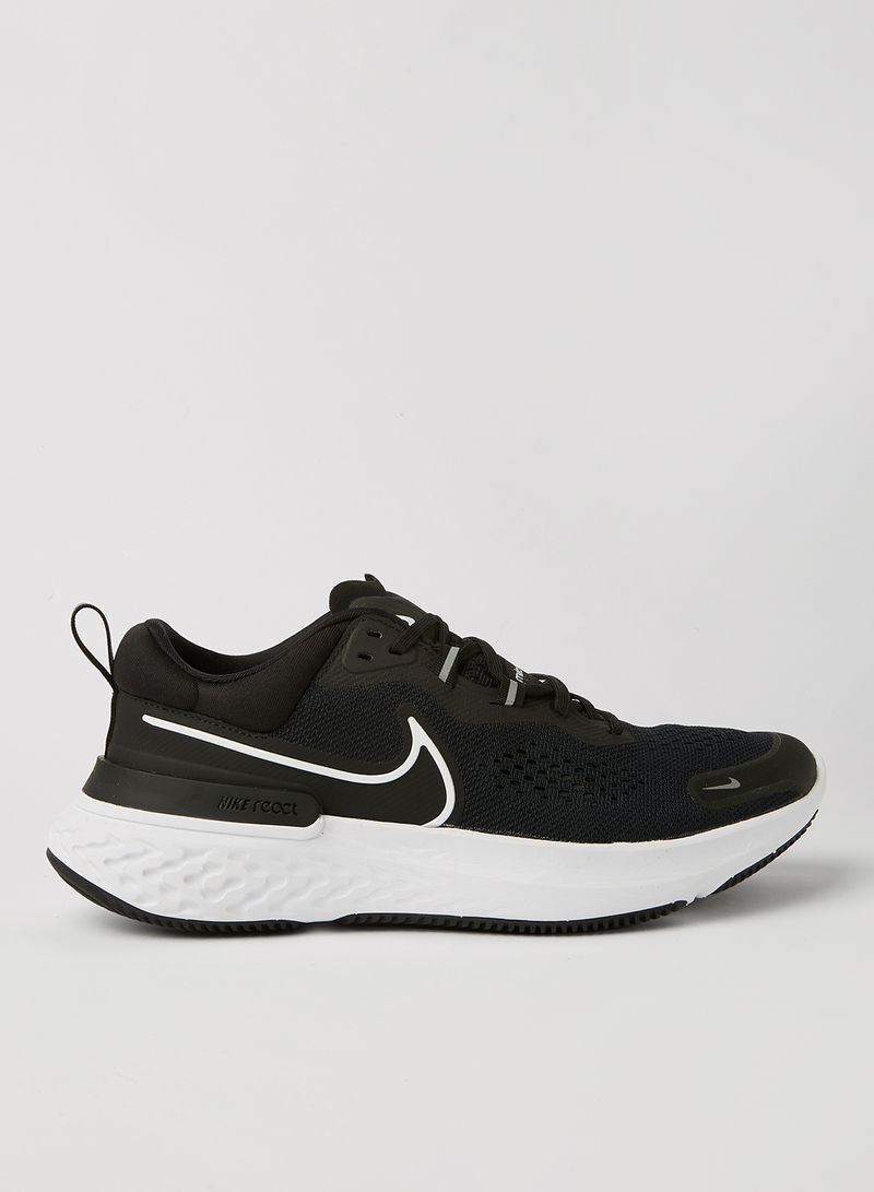 React Miler 2 Running Shoes BLACK/WHITE-SMOKE GREY