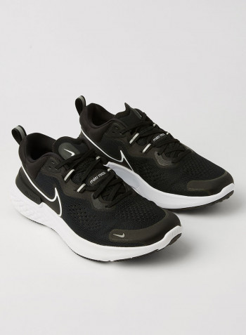 React Miler 2 Running Shoes BLACK/WHITE-SMOKE GREY