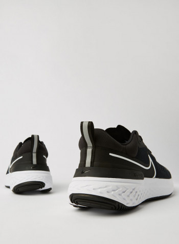 React Miler 2 Running Shoes BLACK/WHITE-SMOKE GREY