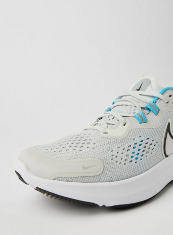 React Miler 2 Running Shoes Pure Platinum/Black/Chlorine Blue