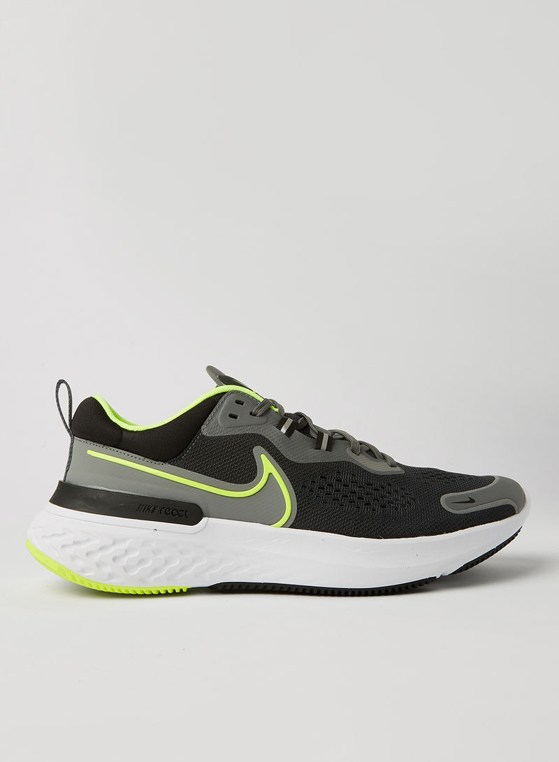 React Miler 2 Running Shoes Smoke Grey/Volt/Black