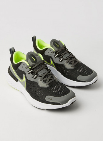 React Miler 2 Running Shoes Smoke Grey/Volt/Black