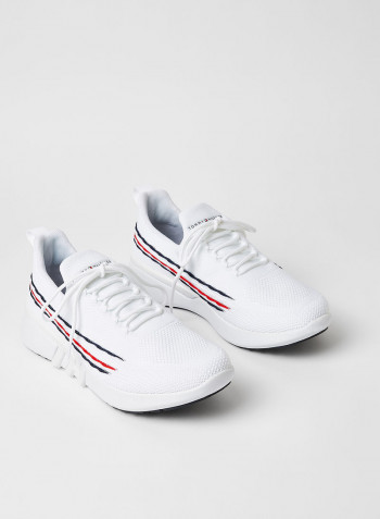 Knit Run Sneakers White