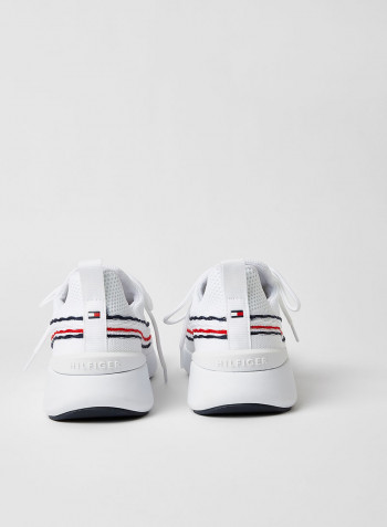 Knit Run Sneakers White