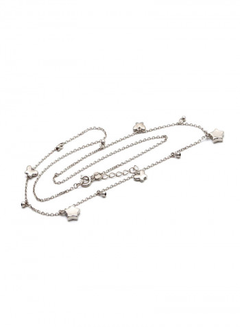18k Gold 3D Seed Star Butterfly Dangler Adjustable Size Necklace