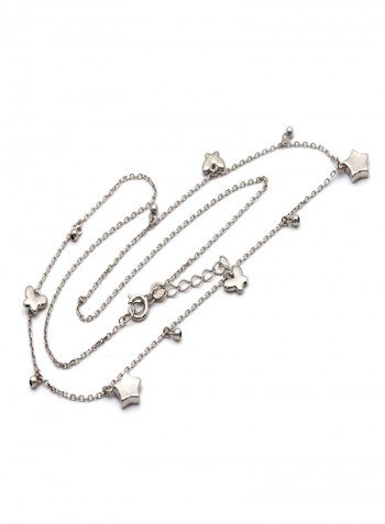 18k Gold 3D Seed Star Butterfly Dangler Adjustable Size Necklace