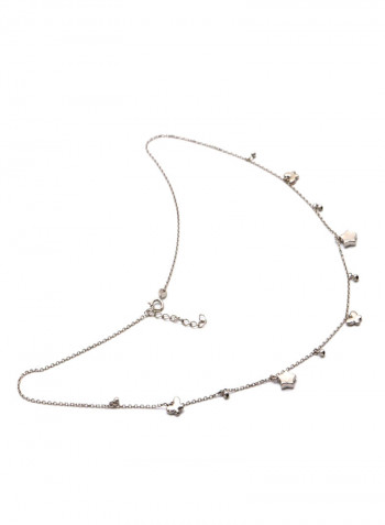 18k Gold 3D Seed Star Butterfly Dangler Adjustable Size Necklace