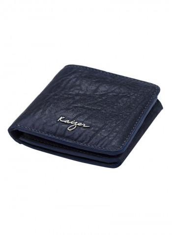Insignia Leather Wallet For Men أزرق