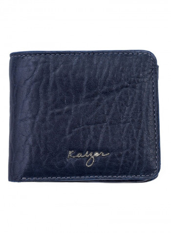 Insignia Leather Wallet For Men أزرق